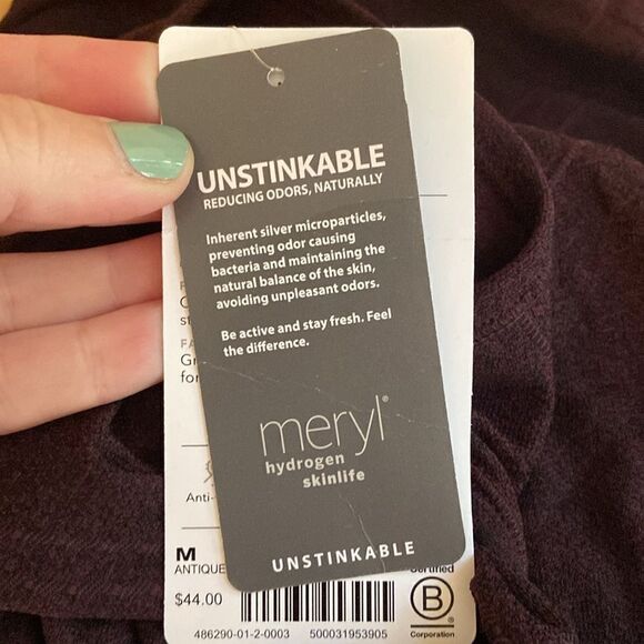 Athleta Antique Burgundy Speedlight Heathered Tank Size Medium New With Tags - Picture 8 of 9